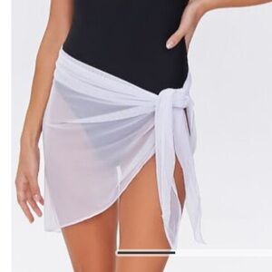 Forever 21 Sheer White Swim Coverup Sarong